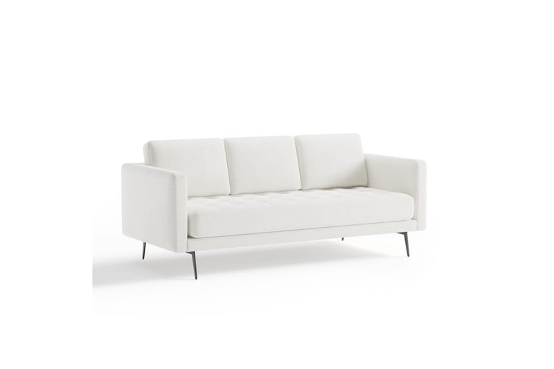 Sofa Samella 3-seters - Hvit - 3 seter sofa