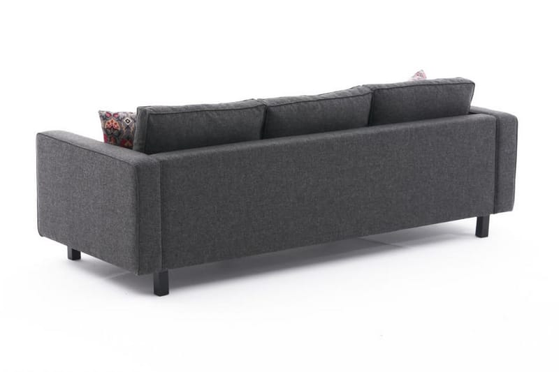 Sofa Vivianna 3-seters - Antrasitt - 3 seter sofa