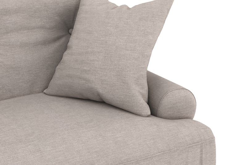 Sofa Webber 3-seter - Beige|Krom - Howard-sofaer - 3 seter sofa