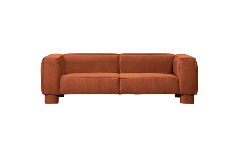 Sofa Paveen 3-seter - Oransje - 3 seter sofa