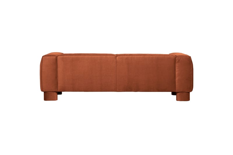 Sofa Paveen 3-seter - Oransje - 3 seter sofa