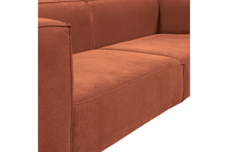 Sofa Paveen 3-seter - Oransje - 3 seter sofa