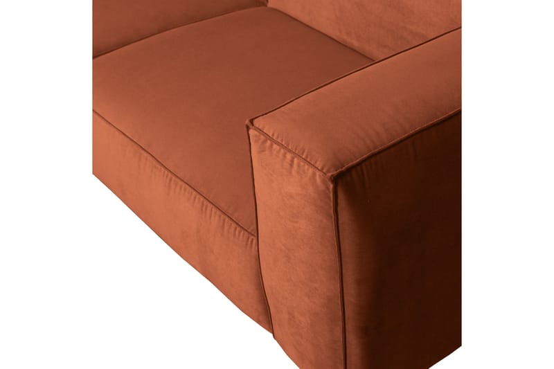Sofa Paveen 3-seter - Oransje - 3 seter sofa