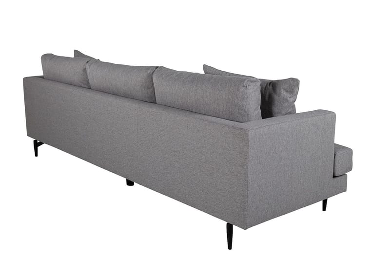 Sofia 3-seter Lav Sofa med Løse Puter i Stoff - Grå - Møbler - Sofaer - 3 seter sofa