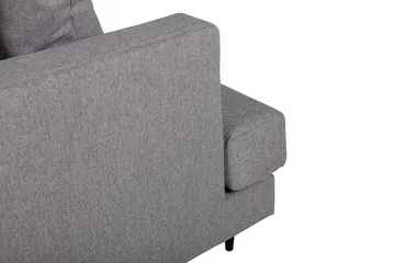 Sofia 3-seter Lav Sofa med Løse Puter i Stoff - Grå - Møbler - Sofaer - 3 seter sofa