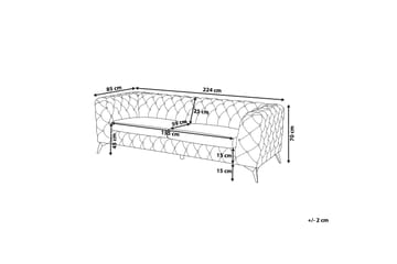 Sotra Sofa 2-4 Seter - Grå - Møbler - Sofaer - 3 seter sofa