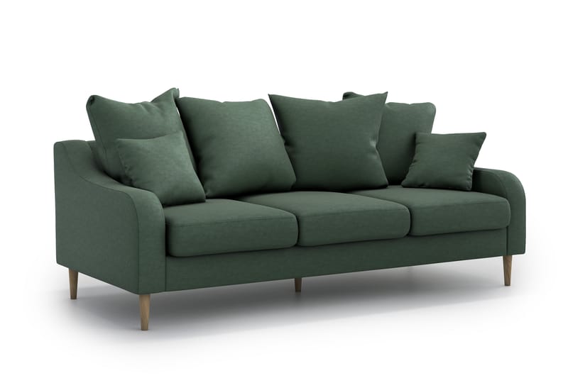 Sovesofa Sixta 3-seter - Grønn - 3 seter sofa