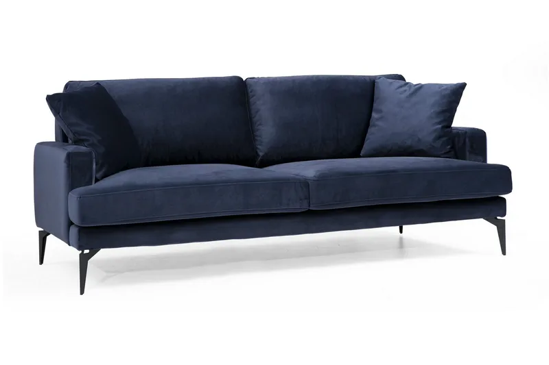 Sowka 3-Seter Sofa - Blå - Møbler - Sofaer - 3 seter sofa