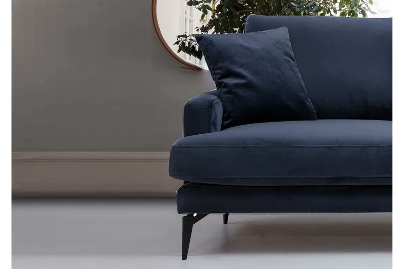 Sowka 3-Seter Sofa - Blå - Møbler - Sofaer - 3 seter sofa