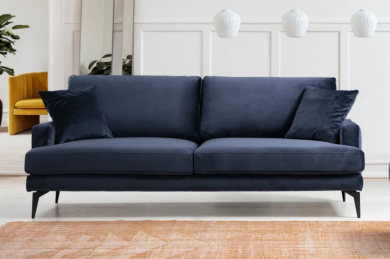 Sowka 3-Seter Sofa - Blå - Møbler - Sofaer - 3 seter sofa