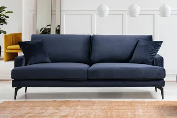 Sowka 3-Seter Sofa - Blå - Møbler - Sofaer - 3 seter sofa