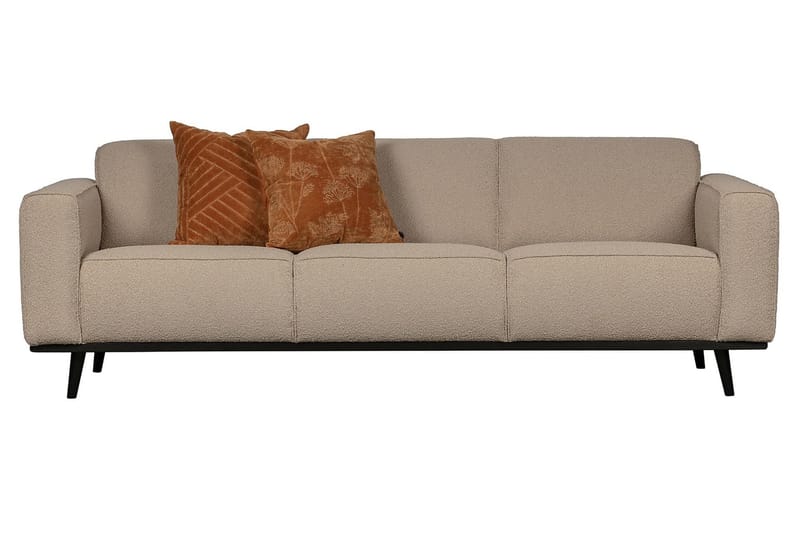 Statement 3-seter Sofa i Bouclé - Beige - Møbler - Sofaer - 3 seter sofa