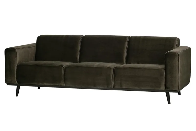 Statement 3-seter Sofa i Fløyel - Brun - Møbler - Sofaer - 3 seter sofa