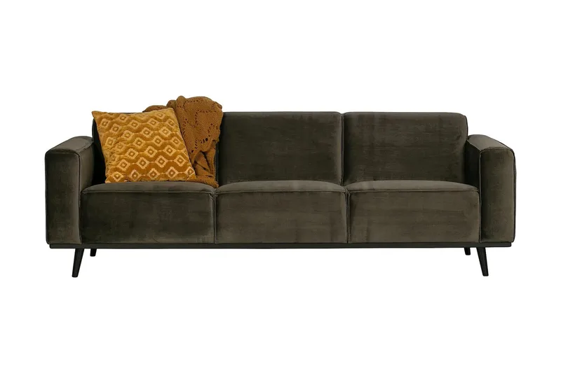 Statement 3-seter Sofa i Fløyel, Brun
