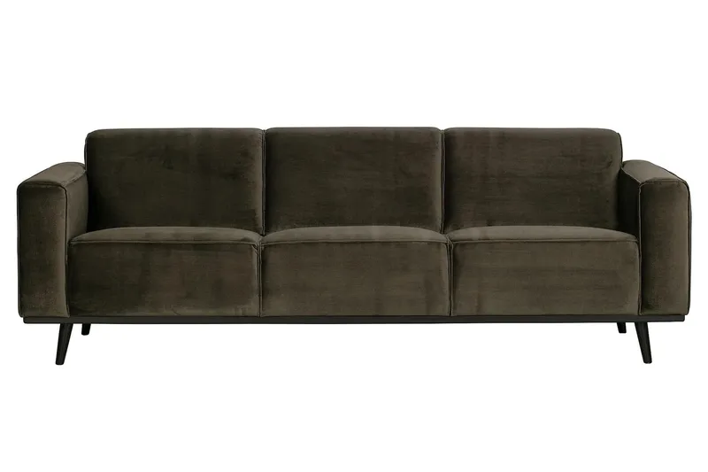 Statement 3-seter Sofa i Fløyel - Brun - Møbler - Sofaer - 3 seter sofa