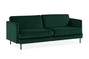 Teodin Fløyelssofa 3-seters - Grønn - Møbler - Sofaer - 3 seter sofa