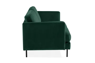 Teodin Fløyelssofa 3-seters - Grønn - Møbler - Sofaer - 3 seter sofa