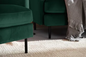 Teodin Fløyelssofa 3-seters - Grønn - Møbler - Sofaer - 3 seter sofa