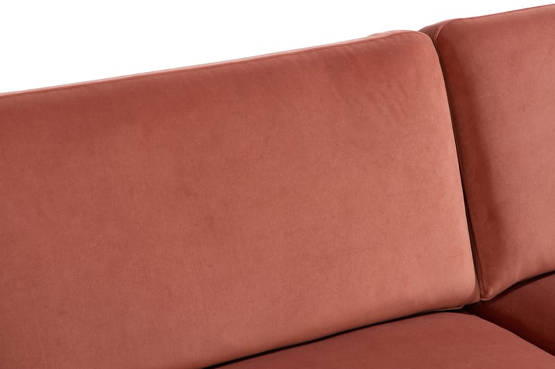 Teodin Fløyelssofa 3-seters - Rosa - Møbler - Sofaer - 3 seter sofa