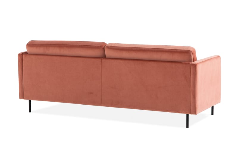 Teodin Fløyelssofa 3-seters - Rosa - Møbler - Sofaer - 3 seter sofa