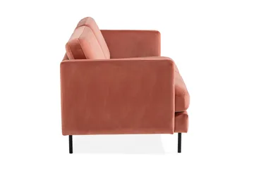 Teodin Fløyelssofa 3-seters - Rosa - Møbler - Sofaer - 3 seter sofa