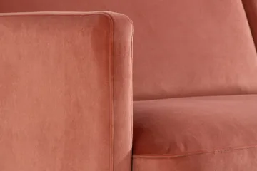 Teodin Fløyelssofa 3-seters - Rosa - Møbler - Sofaer - 3 seter sofa