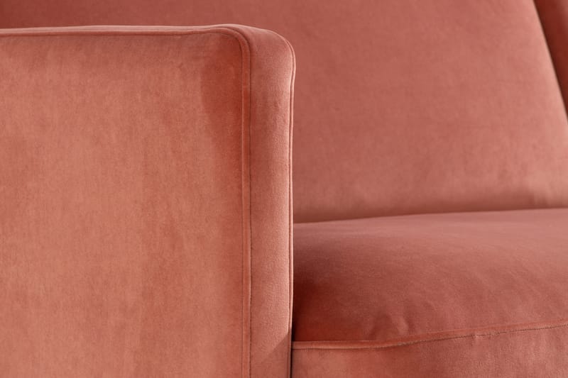 Teodin Fløyelssofa 3-seters - Rosa - Møbler - Sofaer - 3 seter sofa