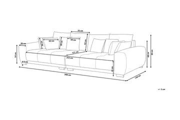 Torpo Sofa 3-seter - Grå - Møbler - Sofaer - 3 seter sofa