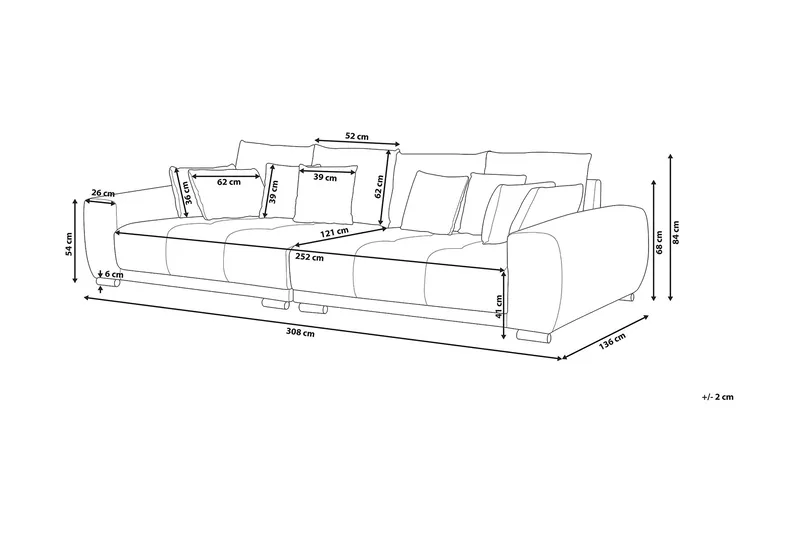 Torpo Sofa 3-seter - Grå - Møbler - Sofaer - 3 seter sofa