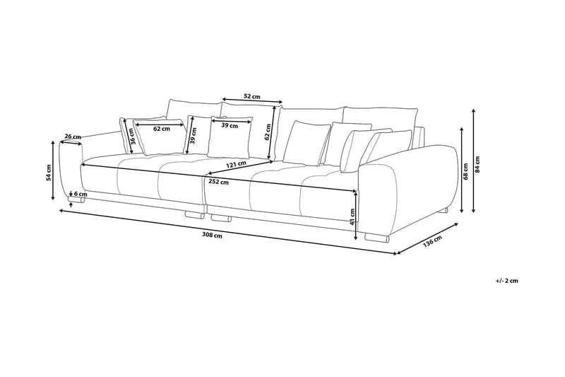 Torpo Sofa 3-seter - Grå - Møbler - Sofaer - 3 seter sofa