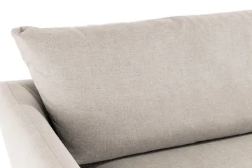 Trend 3-seter Sofa 218 cm med Buede Armlener i Stoff - Beige - Møbler - Sofaer - 3 seter sofa