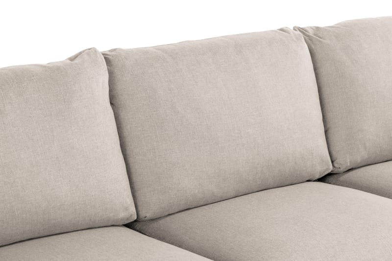 Trend 3-seter Sofa 218 cm med Buede Armlener i Stoff - Beige - Møbler - Sofaer - 3 seter sofa