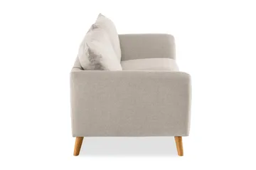 Trend 3-seter Sofa 218 cm med Buede Armlener i Stoff - Beige - Møbler - Sofaer - 3 seter sofa