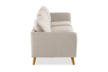 Trend 3-seter Sofa 218 cm med Buede Armlener i Stoff - Beige - Møbler - Sofaer - 3 seter sofa