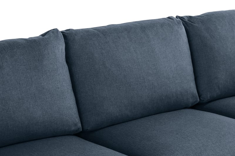 Trend 3-seter Sofa 218 cm med Buede Armlener i Stoff - Blå - Møbler - Sofaer - 3 seter sofa