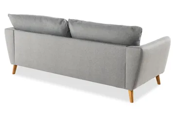 Trend 3-seter Sofa 218 cm med Buede Armlener i Stoff - Grå - Møbler - Sofaer - 3 seter sofa
