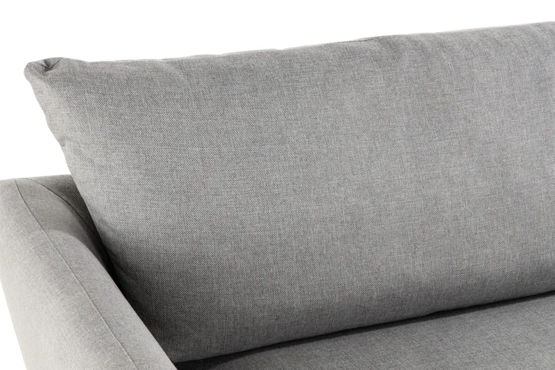 Trend 3-seter Sofa 218 cm med Buede Armlener i Stoff - Grå - Møbler - Sofaer - 3 seter sofa