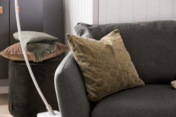 Trend 3-seter Sofa 218 cm med Buede Armlener i Stoff - Grå|Svart - Møbler - Sofaer - 3 seter sofa