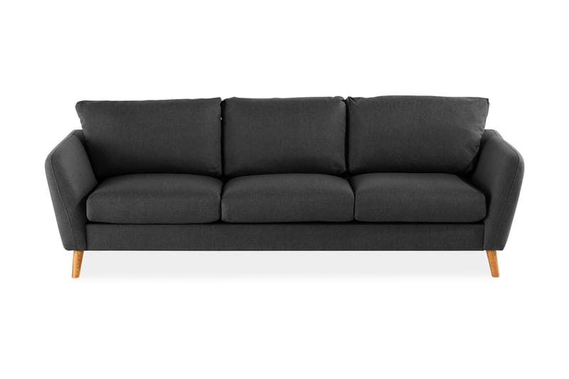 Trend 3-seters Stoffsofa - Svart - Møbler - Sofaer - 3 seter sofa