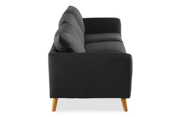Trend 3-seters Stoffsofa - Svart - Møbler - Sofaer - 3 seter sofa