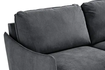 Trend Lyx 3-seter Sofa - Mørkegrå/Eik - Møbler - Sofaer - 3 seter sofa