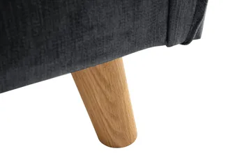 Trend Lyx 3-seter Sofa - Mørkegrå/Eik - Møbler - Sofaer - 3 seter sofa