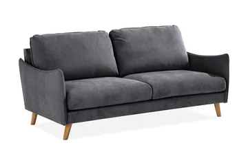 Trend Lyx 3-seter Sofa - Mørkegrå/Eik - Møbler - Sofaer - 3 seter sofa