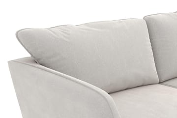 Trend Lyx 3-seters Fløyelssofa - Kremhvit - Møbler - Sofaer - 3 seter sofa