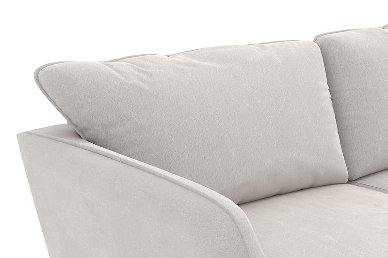 Trend Lyx 3-seters Fløyelssofa - Kremhvit - Møbler - Sofaer - 3 seter sofa