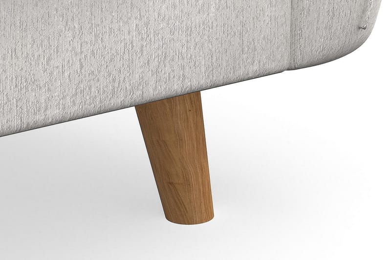 Trend Lyx 3-seters Fløyelssofa - Kremhvit - Møbler - Sofaer - 3 seter sofa