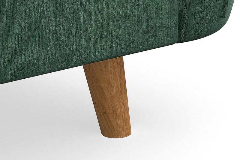 Trend Lyx 3-seters Fløyelssofa - Mørkegrønn - Møbler - Sofaer - 3 seter sofa