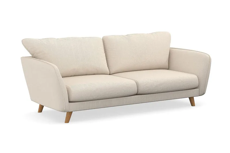 Trend Lyx 3-seters Manchestersofa - Beige - Møbler - Sofaer - 3 seter sofa