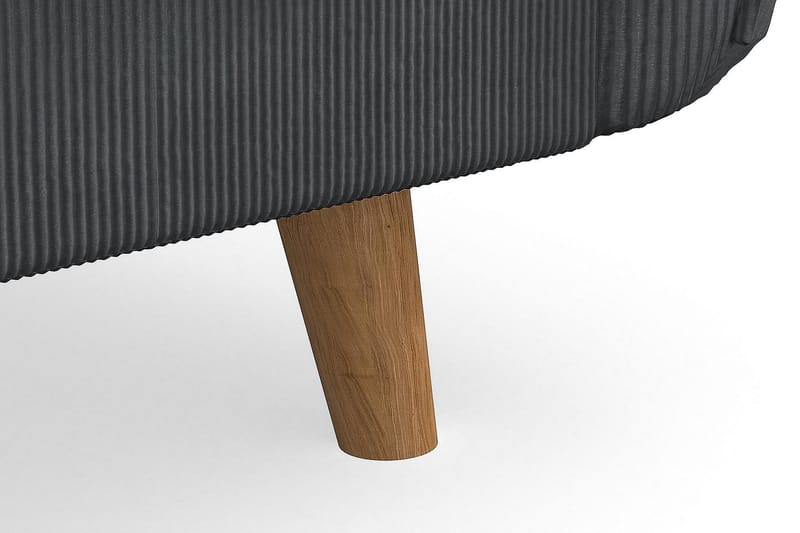 Trend Lyx 3-seters Manchestersofa - Mørk grå - Møbler - Sofaer - 3 seter sofa