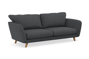 Trend Lyx 3-seters Manchestersofa - Mørk grå - Møbler - Sofaer - 3 seter sofa